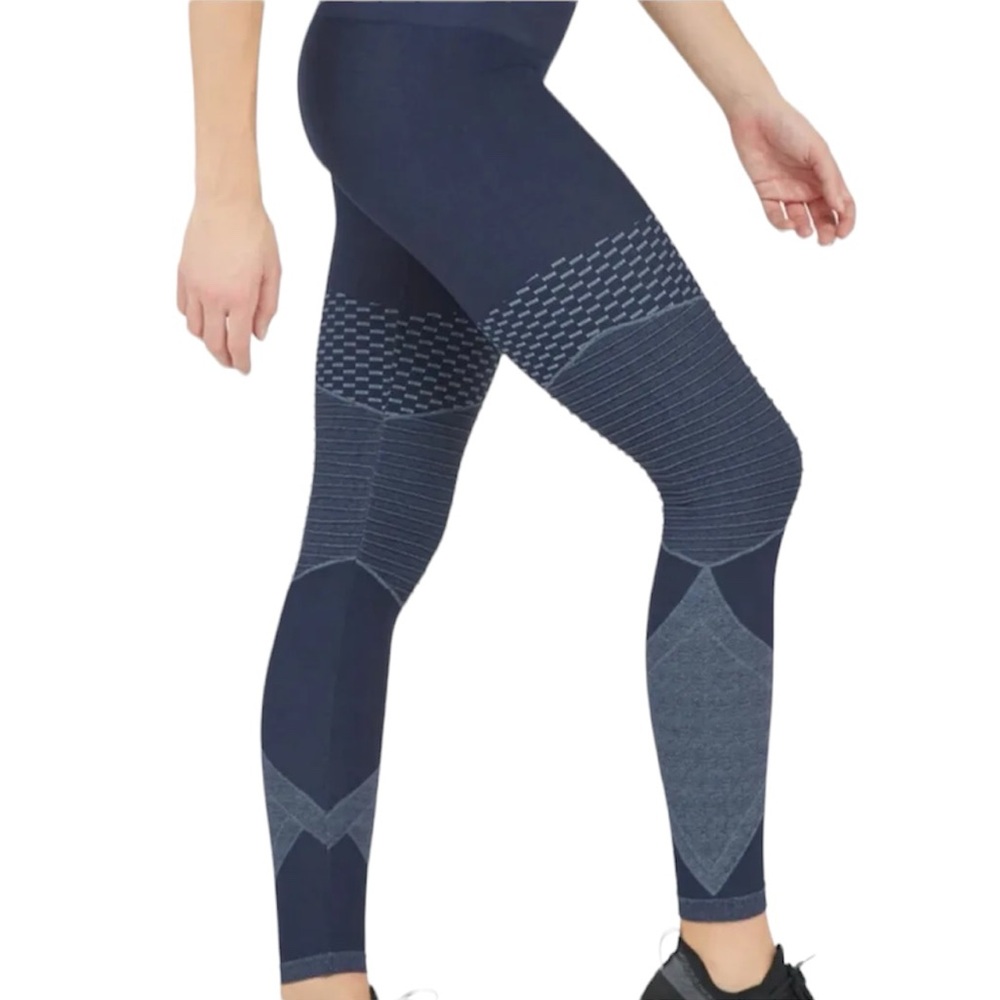 SPANX Seamless Moto Legging- Indigo Sky Size Small NWT - Picture 5 of 10